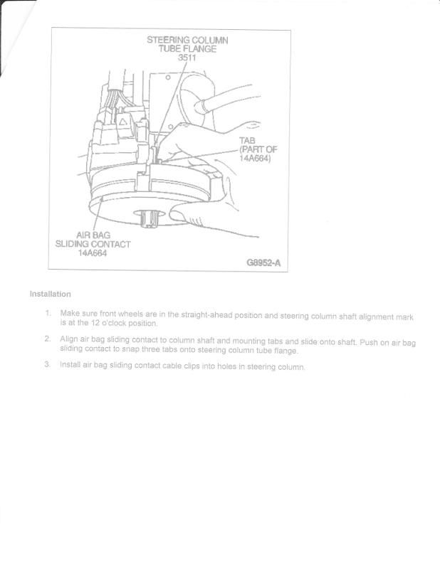Steering column teardown and ignition actuator replacement in a 1995